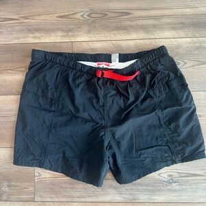 1990s Vintage Marlboro Cigarettes Adventure Club Lined Shorts / Swim Trunks M